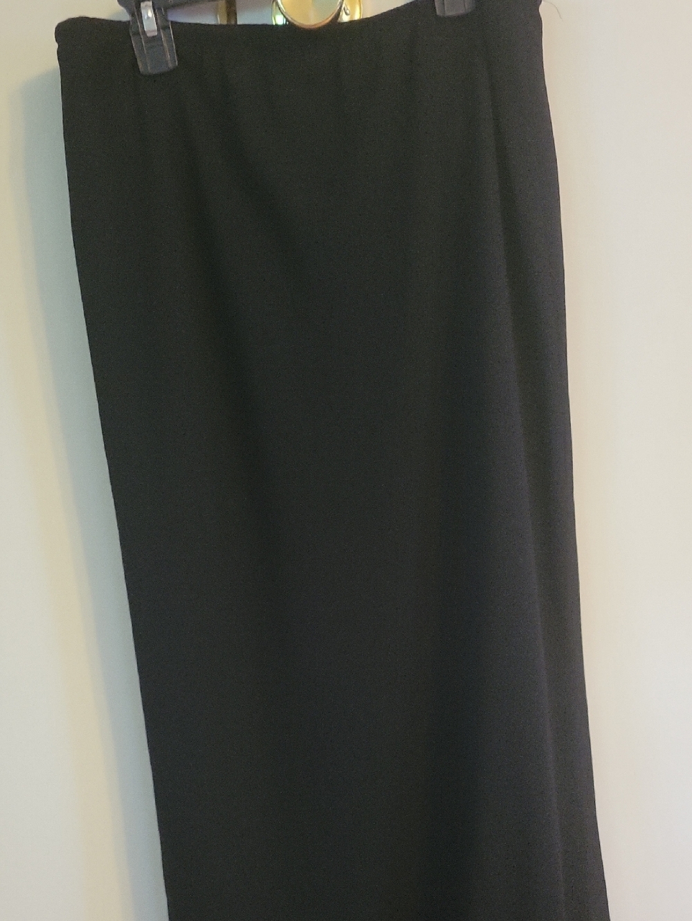 MSK Black Maxi Skirt with Ruffle Flounce Hem Sz L - Picture 3 of 4